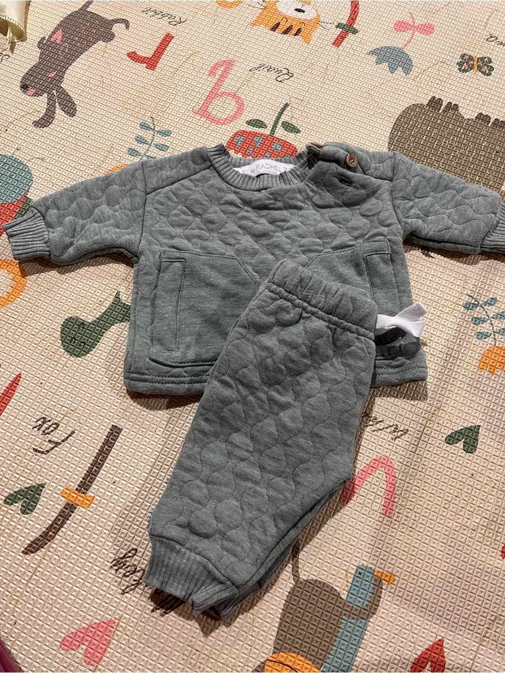 RZ by Rachel Zoe Baby Bottoms in Sage Green